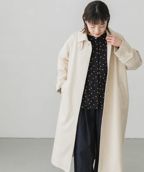 かぐれ（カグレ）の「コットンカルゼステンカラーコート（）」 - WEAR