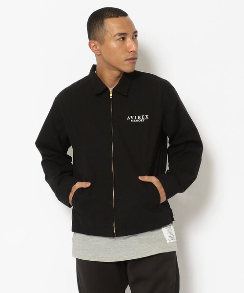AVIREX(アヴィレックス)の「ガールズ アンド ロゴ ジャケット/GIRLS & LOGO JACKET(ジャケット/アウター・メンズ・KINARI/BLACK・M, L, XL, XXL)」の4枚目の写真