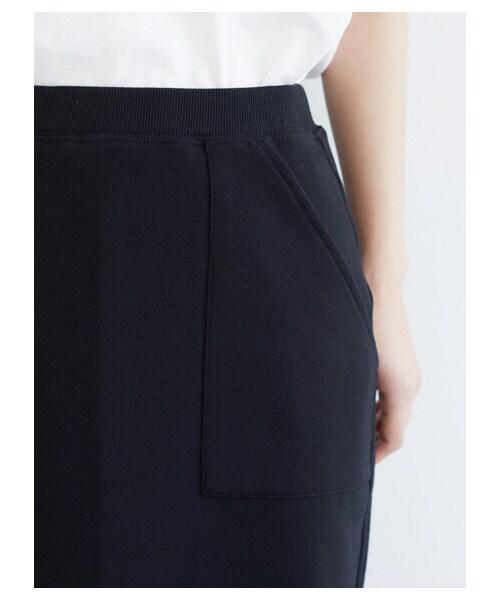 Green　Parks（グリーンパークス）の「裏毛Iラインスカート（スカート・ブラック/ライトグリーン/ライラック・F）」の5枚目の写真