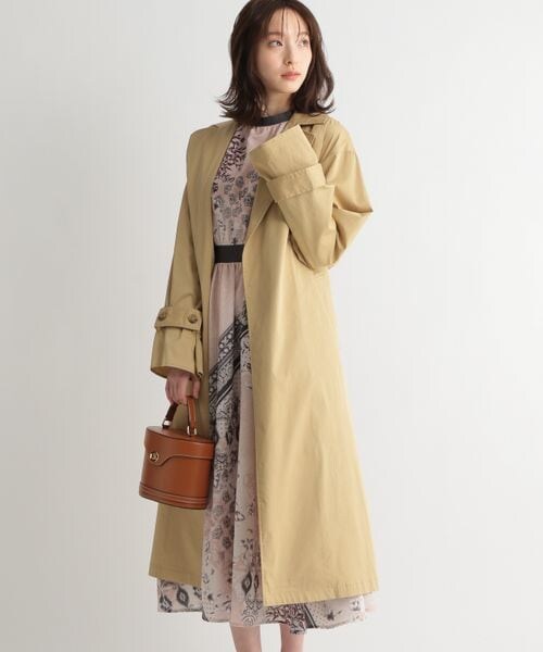 Andemiu（アンデミュウ）の「ソデボリュームトレンチコート（ジャケット/アウター・レディース・ピンク25/ベージュ52/グリーン75・F）」の16枚目の写真