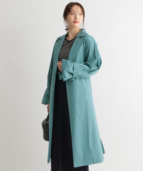 Andemiu（アンデミュウ）の「ソデボリュームトレンチコート（ジャケット/アウター・レディース・ピンク25/ベージュ52/グリーン75・F）」の7枚目の写真