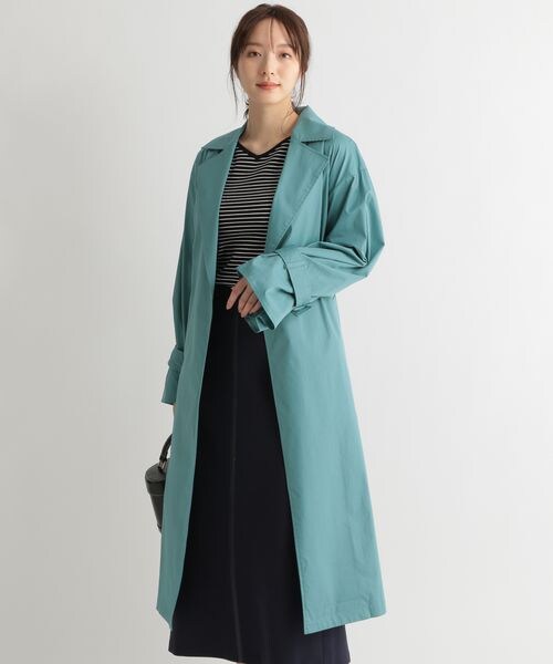 Andemiu（アンデミュウ）の「ソデボリュームトレンチコート（ジャケット/アウター・レディース・ピンク25/ベージュ52/グリーン75・F）」の6枚目の写真