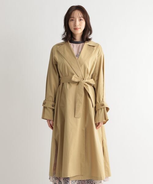 Andemiu（アンデミュウ）の「ソデボリュームトレンチコート（ジャケット/アウター・レディース・ピンク25/ベージュ52/グリーン75・F）」の20枚目の写真