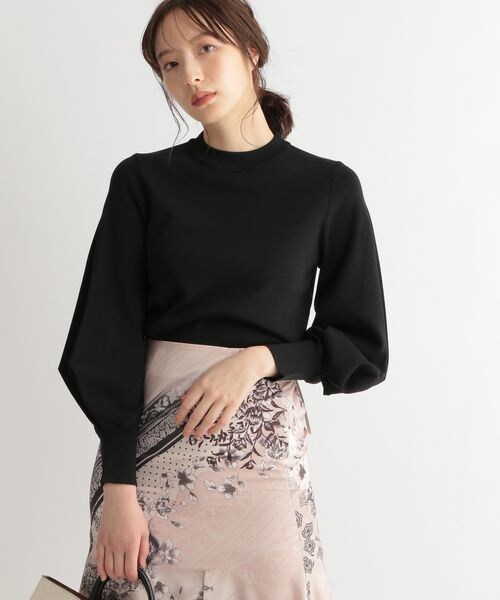 Andemiu（アンデミュウ）の「ソデタックニット8分袖（トップス・レディース・ブラック09/ブラウン52/イエロー65/ブルー80・F）」の18枚目の写真