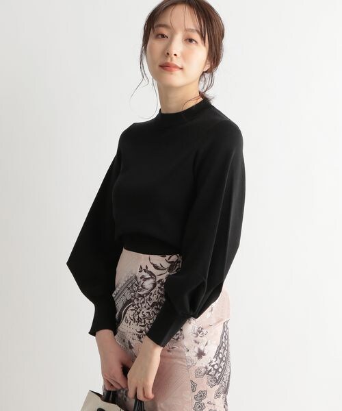 Andemiu（アンデミュウ）の「ソデタックニット8分袖（トップス・レディース・ブラック09/ブラウン52/イエロー65/ブルー80・F）」の17枚目の写真