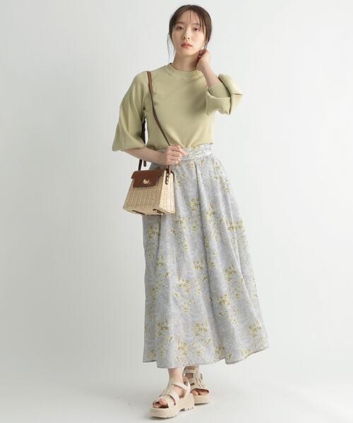 Andemiu（アンデミュウ）の「ソデタックニット8分袖（トップス・レディース・ブラック09/ブラウン52/イエロー65/ブルー80・F）」の22枚目の写真