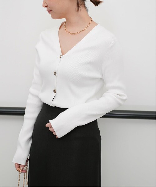 Deuxieme Classe（ドゥーズィエムクラス）の「Suvin rib Vネック