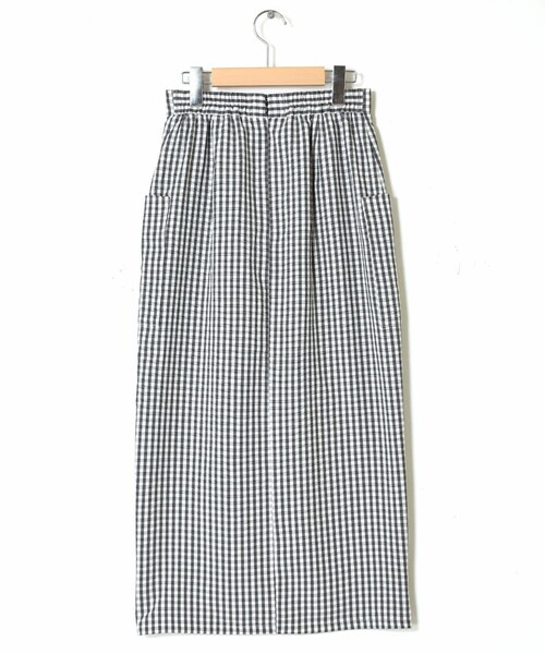 w closet（ダブルクローゼット）の「★先行予約★ギンガムチェックポケット付きペンシルスカート【3月中旬入荷】（スカート・レディース・グリーン/コーラルピンク/オフ/クロ・FREE）」の22枚目の写真