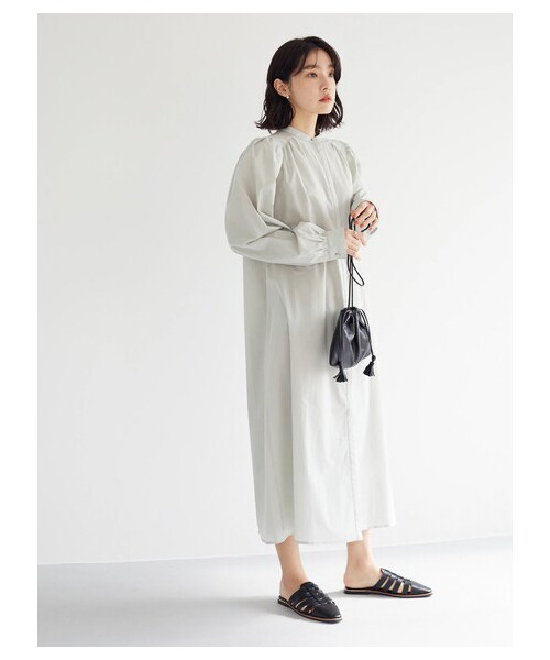 Green Parks(グリーンパークス)の「【予約】KBF.フレアワンピース(ワンピース/ドレス・ミント/ストライプ/フラワー・F)」の5枚目の写真