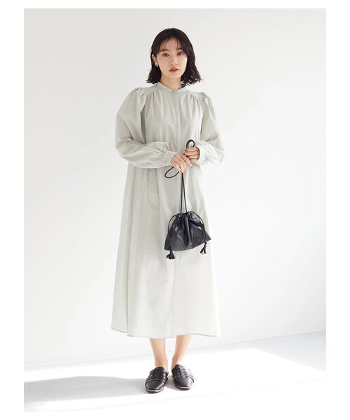 Green Parks(グリーンパークス)の「【予約】KBF.フレアワンピース(ワンピース/ドレス・ミント/ストライプ/フラワー・F)」の4枚目の写真