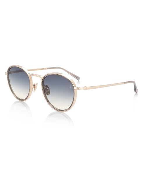 JINS(ジンズ)の「BALLETE22 Sunglasses Titanium-MADE IN JAPAN-(サングラス・メンズ・ゴールド(ライトブラウン)(95)/ピンクゴールド(ライトパープル)(99)/ゴールド(グレーグラデーション)(195)/シルバー(グレーグラデーション)(296)/ピンクゴールド(グレーグラデーション)(399)・Medium 48.4□22.6-142.0○43)」の4枚目の写真