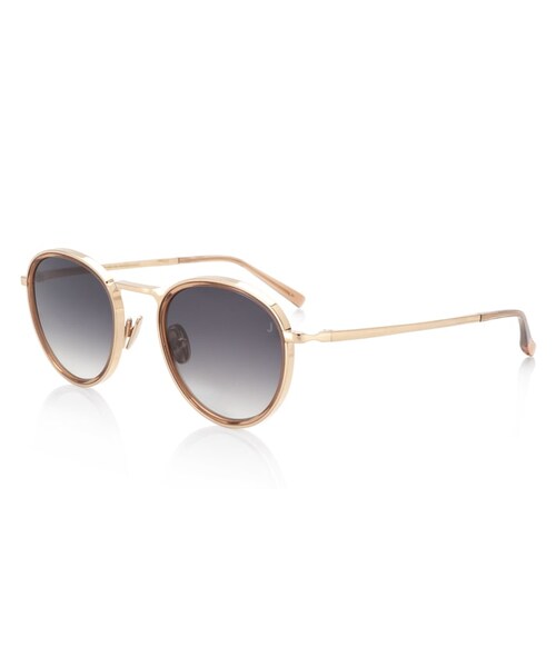JINS(ジンズ)の「BALLETE22 Sunglasses Titanium-MADE IN JAPAN-(サングラス・メンズ・ゴールド(ライトブラウン)(95)/ピンクゴールド(ライトパープル)(99)/ゴールド(グレーグラデーション)(195)/シルバー(グレーグラデーション)(296)/ピンクゴールド(グレーグラデーション)(399)・Medium 48.4□22.6-142.0○43)」の2枚目の写真