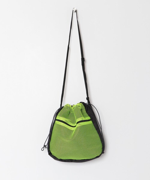 WAREHOUSE（ウエアハウス）の「メッシュキンチャクBAG∴（その他・メンズ・BLK×BLK/BLK×PNK/BLK×BLU/BLK×GRN・one）」の4枚目の写真