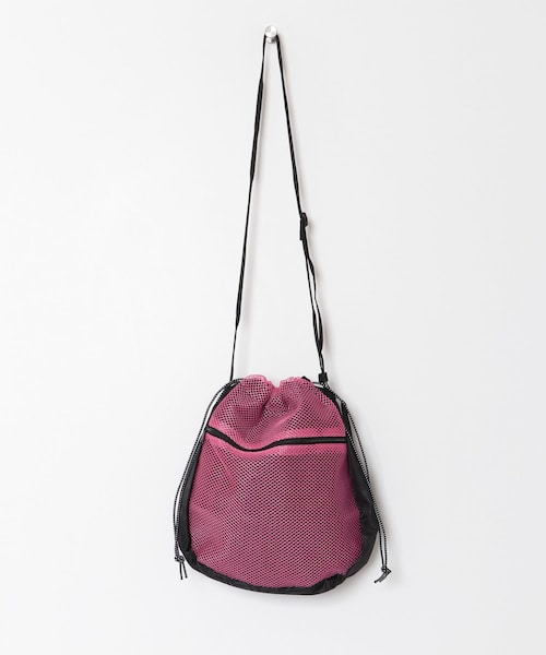 WAREHOUSE（ウエアハウス）の「メッシュキンチャクBAG∴（その他・メンズ・BLK×BLK/BLK×PNK/BLK×BLU/BLK×GRN・one）」の2枚目の写真