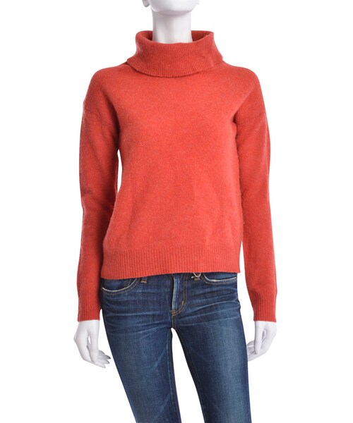 Ungrid（アングリッド）の「【Casual】プレーンタートルニット（トップス・レディース・オフホワイト/チャコールグレー/レッド・F）」の3枚目の写真