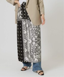 journal standard L'essage（ジャーナルスタンダードレサージュ）の「《予約》Paisley*Dot Print Wrap Skirt：スカート（スカート）」