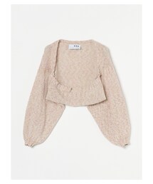 three dots（スリードッツ）の「メランジスプレー ショートカーディガン（その他）」