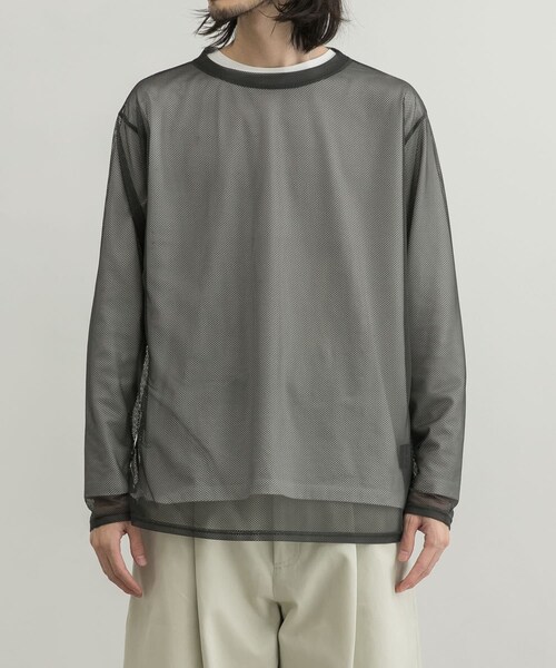 URBAN RESEARCH ID(アーバンリサーチ アイディー)の「URBAN RESEARCH iD 網狀長袖T恤(トップス・メンズ・寶藍色/炭灰色/湖水綠・M/L)」の11枚目の写真
