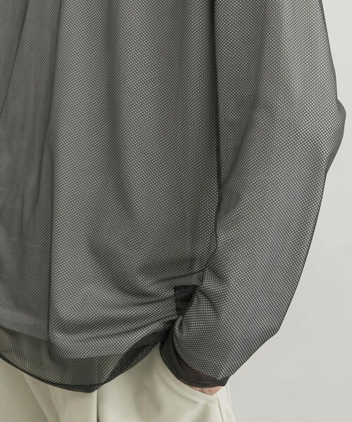 URBAN RESEARCH ID(アーバンリサーチ アイディー)の「URBAN RESEARCH iD 網狀長袖T恤(トップス・メンズ・寶藍色/炭灰色/湖水綠・M/L)」の15枚目の写真