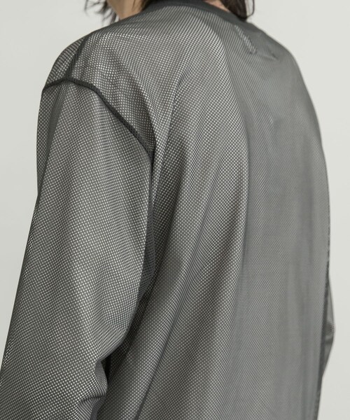 URBAN RESEARCH ID(アーバンリサーチ アイディー)の「URBAN RESEARCH iD 網狀長袖T恤(トップス・メンズ・寶藍色/炭灰色/湖水綠・M/L)」の16枚目の写真