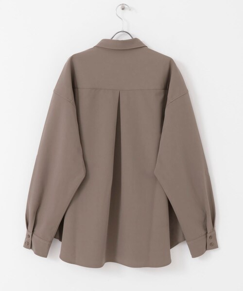 URBAN RESEARCH ID（アーバンリサーチ アイディー）の「URBAN RESEARCH iD 垂墜感寬鬆斜紋襯衫（トップス・メンズ・褐灰色/淡藍色/灰色・M/L）」の22枚目の写真