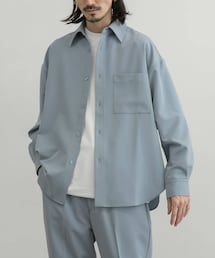 URBAN RESEARCH iD 垂墜感寬鬆斜紋襯衫