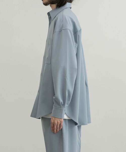 URBAN RESEARCH ID（アーバンリサーチ アイディー）の「URBAN RESEARCH iD 垂墜感寬鬆斜紋襯衫（トップス・メンズ・褐灰色/淡藍色/灰色・M/L）」の13枚目の写真
