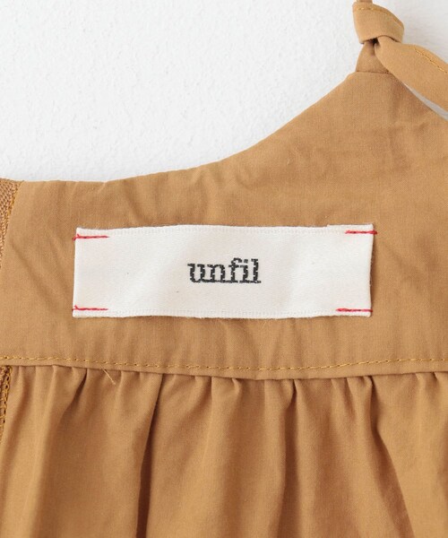 UNFIL（アンフィル）の「【別注】unfil×DOORS cotton camisole dress（その他・レディース・brown/navy・0）」の6枚目の写真
