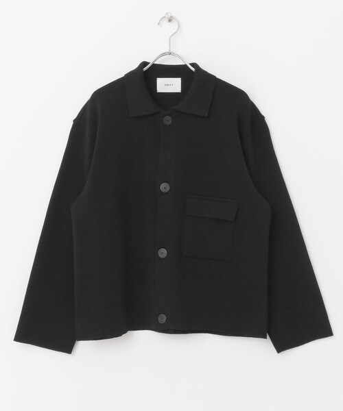 unify（ユニファイ）の「UNIFY コットンジャケットライクカーディガン（その他・レディース・ブラック・one）」の2枚目の写真