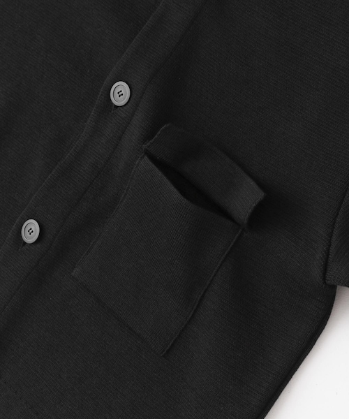 unify（ユニファイ）の「UNIFY コットンジャケットライクカーディガン（その他・レディース・ブラック・one）」の3枚目の写真