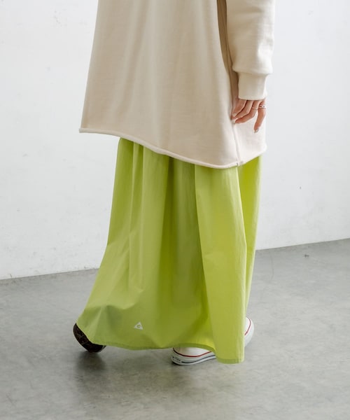 PUAL CE CIN（ピュアルセシン）の「【GERRY】スカート（スカート・レディース・グリーン系その他/サックスブルー/キャメル/ネイビー・FREE）」の2枚目の写真