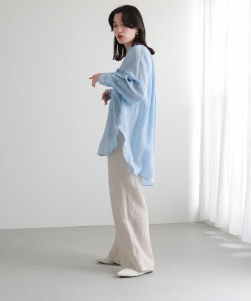 MJUKA.（ミューカ）の「AZUMADAKI DYEING LINEN EASY PANTS（）」 - WEAR
