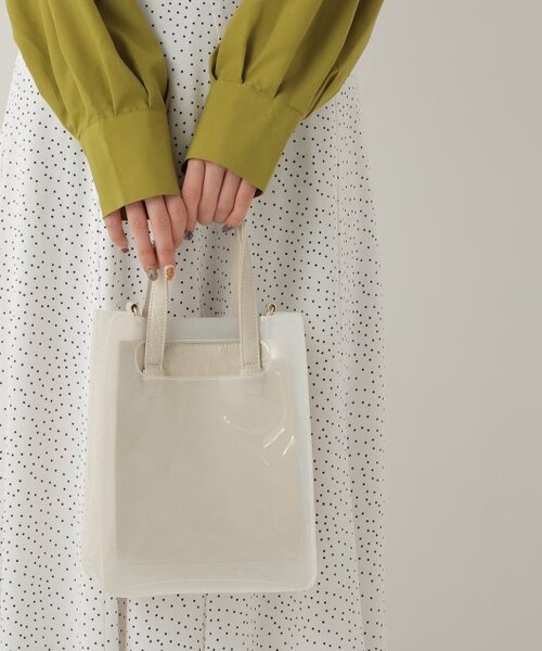 RAY CASSIN（レイカズン）の「型押しPVC2wayショルダーバッグ（バッグ・レディース・ピンク/キナリ/クロ系・FREE）」の11枚目の写真