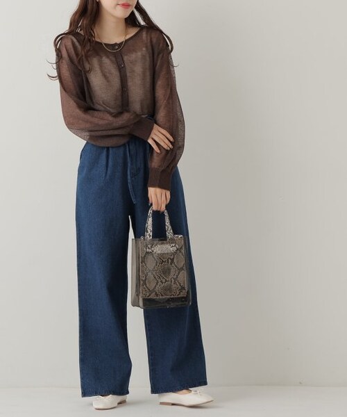 RAY CASSIN（レイカズン）の「型押しPVC2wayショルダーバッグ（バッグ・レディース・ピンク/キナリ/クロ系・FREE）」の15枚目の写真