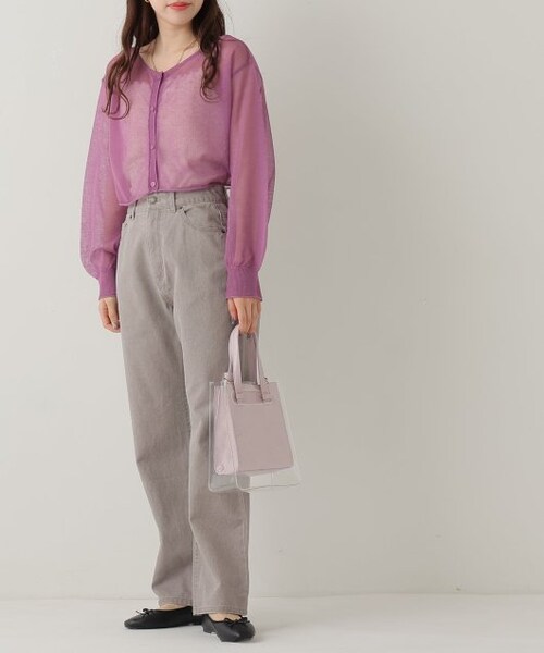 RAY CASSIN（レイカズン）の「型押しPVC2wayショルダーバッグ（バッグ・レディース・ピンク/キナリ/クロ系・FREE）」の5枚目の写真