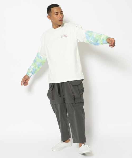 MANASTASH（マナスタッシュ）の「MANASTASH/マナスタッシュ RE:CTN TIEDYE L/S TE（その他・メンズ・GREEN/PURPLE・M/L/XL）」の9枚目の写真