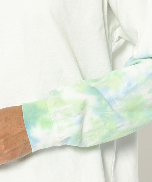 MANASTASH（マナスタッシュ）の「MANASTASH/マナスタッシュ RE:CTN TIEDYE L/S TE（その他・メンズ・GREEN/PURPLE・M/L/XL）」の5枚目の写真