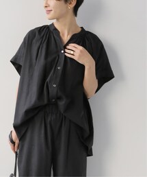 JOURNAL STANDARD relume（ジャーナルスタンダード　レリューム）の「《予約》リネンレーヨンギャザーシャツブラウス（トップス）」