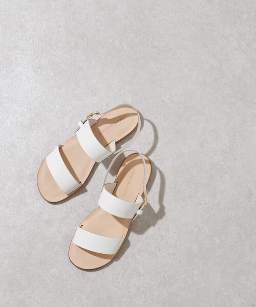 BEARDSLEY（ビアズリー）の「《予約・35～39サイズ展開・FABIO RUSCONI》レザーサンダル（その他シューズ・レディース・ホワイト/シルバー・36/35/37/38/39）」の2枚目の写真