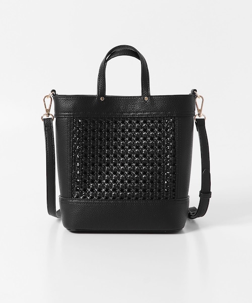 URBAN RESEARCH DOORS（アーバンリサーチドアーズ）の「2WAYメッシュショルダーバッグ（その他・レディース・CREAM/BLACK・one）」の6枚目の写真
