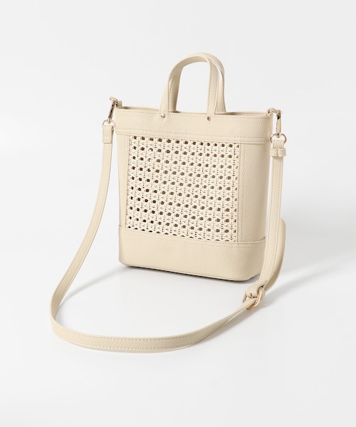 URBAN RESEARCH DOORS（アーバンリサーチドアーズ）の「2WAYメッシュショルダーバッグ（その他・レディース・CREAM/BLACK・one）」の8枚目の写真