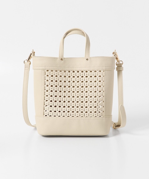 URBAN RESEARCH DOORS（アーバンリサーチドアーズ）の「2WAYメッシュショルダーバッグ（その他・レディース・CREAM/BLACK・one）」の7枚目の写真