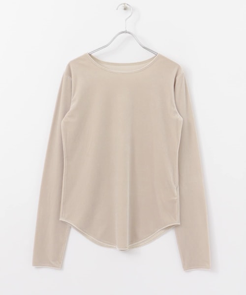 KBF+(ケービーエフプラス)の「KBF+ ベロアロングTシャツ∴(その他・レディース・GREEN/CHARCOAL/L.GREIGE・one)」の21枚目の写真