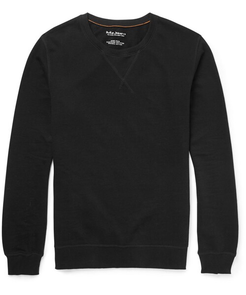 Nudie Jeans(ヌーディージーンズ)の「Nudie Jeans Fairtrade Organic Cotton-Jersey Sweatshirt(スウェット・メンズ・Black・XXL/S/L/M/XL)」の1枚目の写真