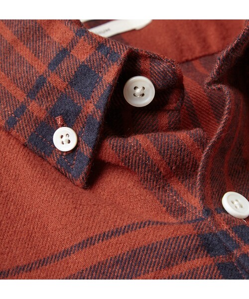 Saturdays NYC(サタデーズ ニューヨークシティ )の「Saturdays Surf NYC Crosby Windowpane-Check Cotton-Flannel Shirt(シャツ/ブラウス・メンズ・Red・S/M/XL/L)」の3枚目の写真
