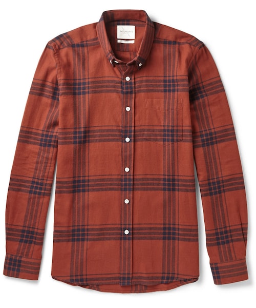 Saturdays NYC(サタデーズ ニューヨークシティ )の「Saturdays Surf NYC Crosby Windowpane-Check Cotton-Flannel Shirt(シャツ/ブラウス・メンズ・Red・S/M/XL/L)」の1枚目の写真