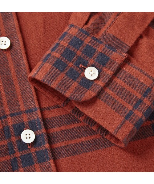 Saturdays NYC(サタデーズ ニューヨークシティ )の「Saturdays Surf NYC Crosby Windowpane-Check Cotton-Flannel Shirt(シャツ/ブラウス・メンズ・Red・S/M/XL/L)」の7枚目の写真