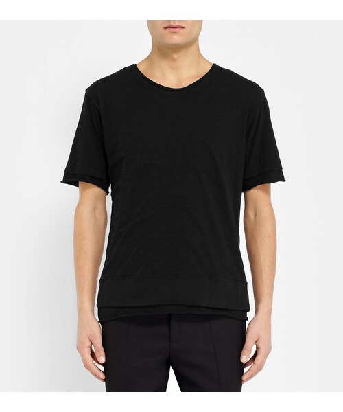 UNDERCOVER(アンダーカバー)の「Undercover Double-Layered Cotton T-Shirt(Tシャツ/カットソー・メンズ・Black・3/4/2)」の5枚目の写真