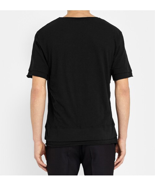 UNDERCOVER(アンダーカバー)の「Undercover Double-Layered Cotton T-Shirt(Tシャツ/カットソー・メンズ・Black・3/4/2)」の3枚目の写真