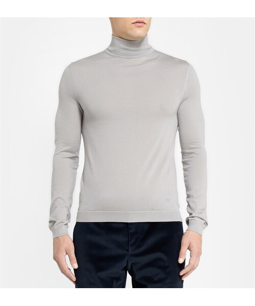GUCCI(グッチ)の「Gucci Fine-Knit Cashmere Turtleneck Sweater(ニット/セーター・メンズ・Gray・S/M/XL/L/XS/XXL)」の4枚目の写真